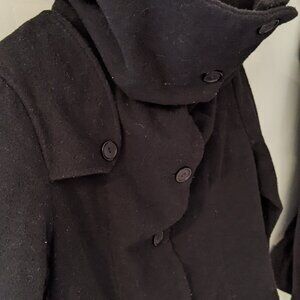 Eve Gravel Funnel-neck Dostoevsky Coat (Size Small)